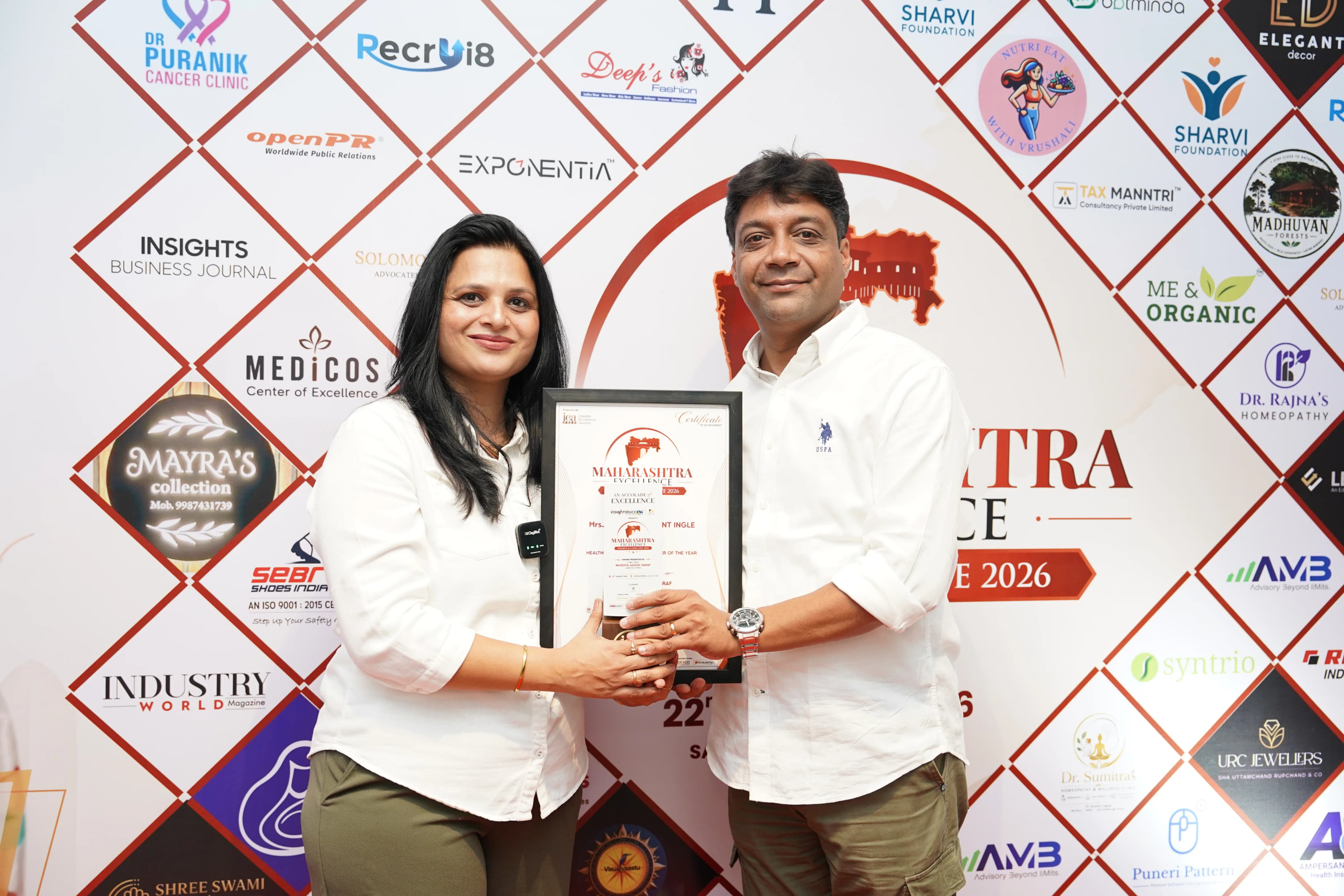 Me & Organic at the Maharashtra Excellence Awards