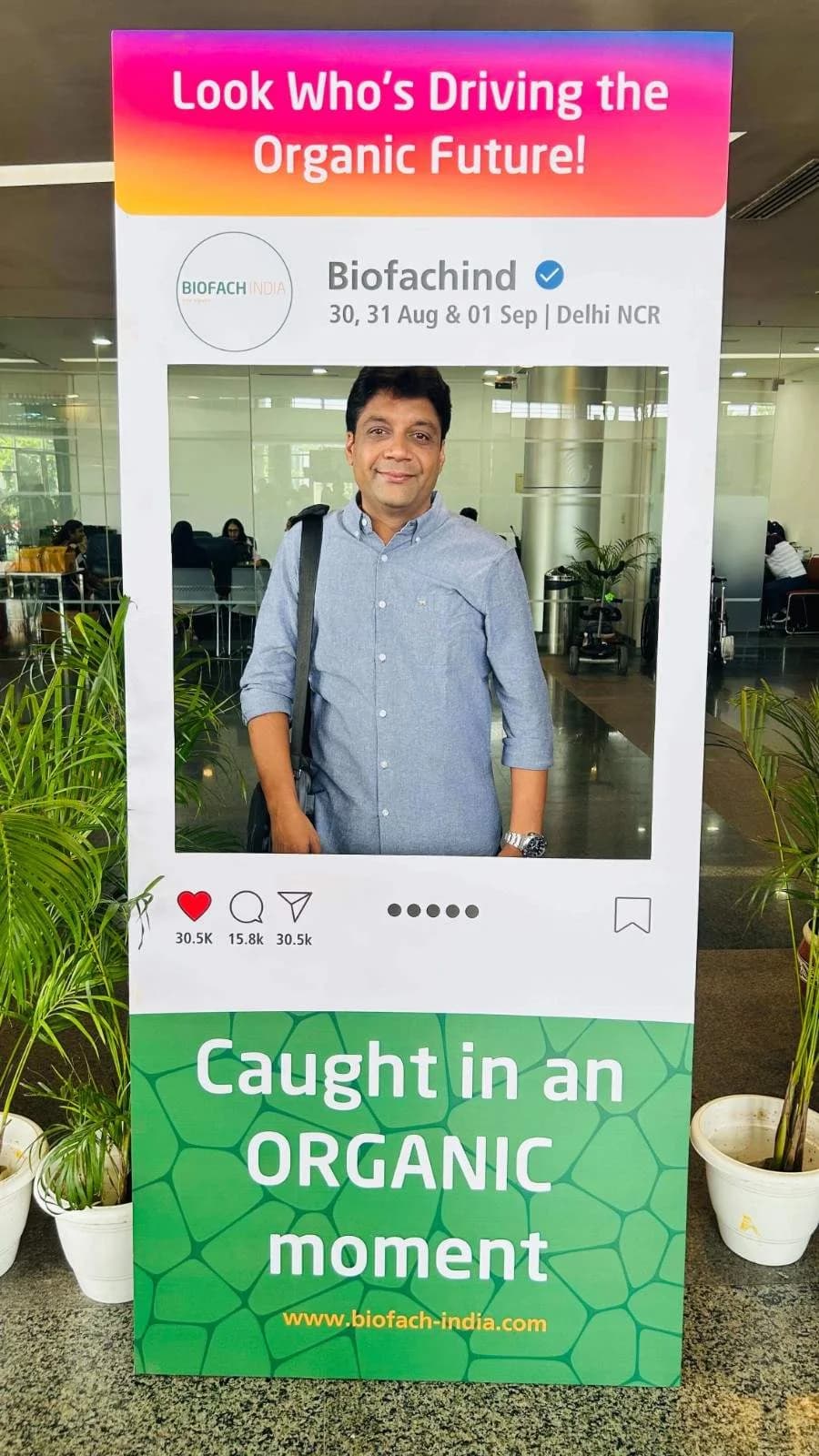 An organic industry event moment